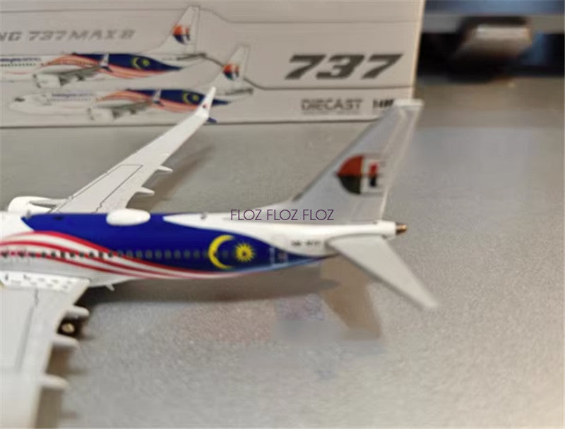 for JC Wings Malaysia Airlines for Boeing B737 MAX 8 9M-MVA 1:400 Aircraft Model