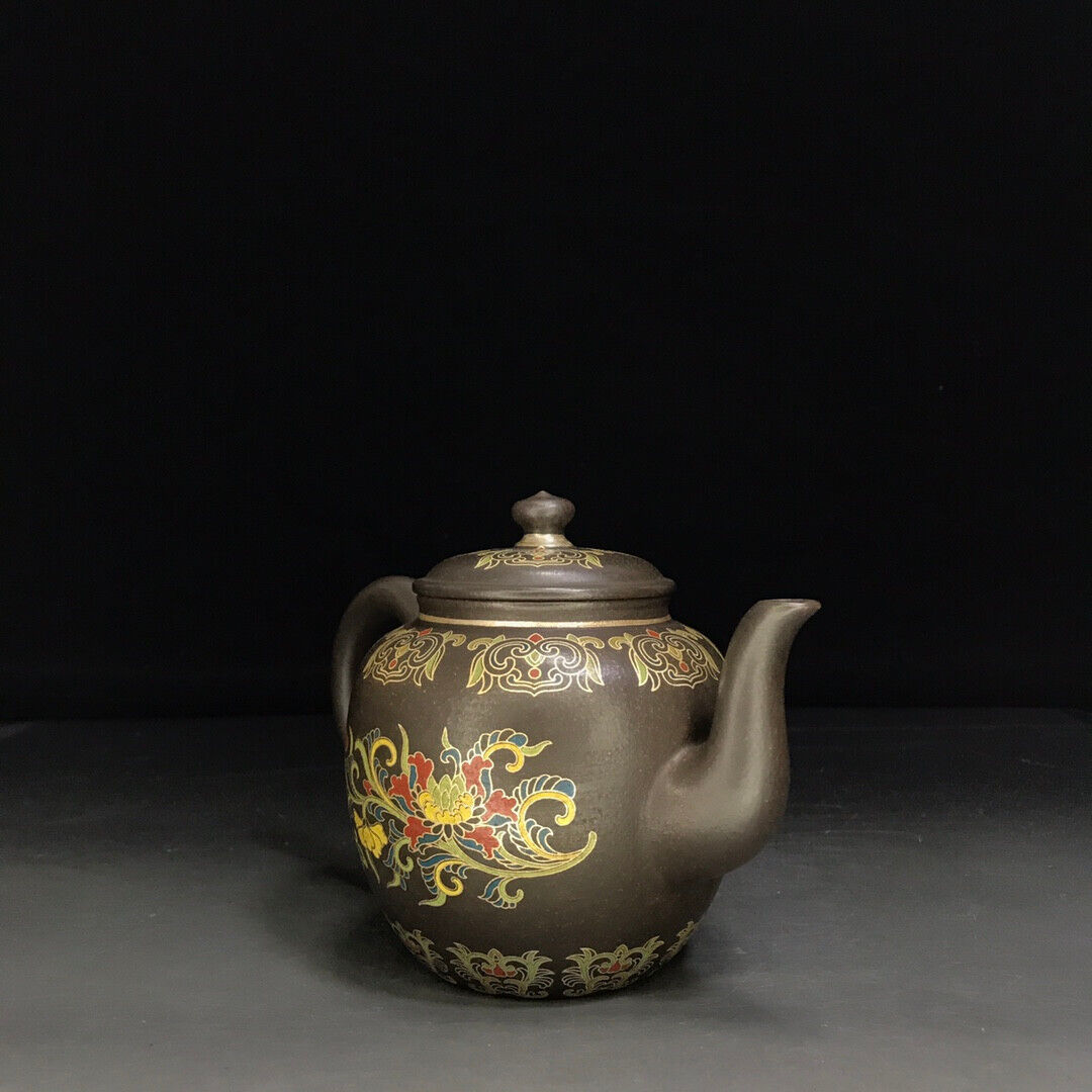 Chinese Yixing Zisha Clay Handmade Exquisite Teapot （鹅蛋壶 底款：金鼎商标）