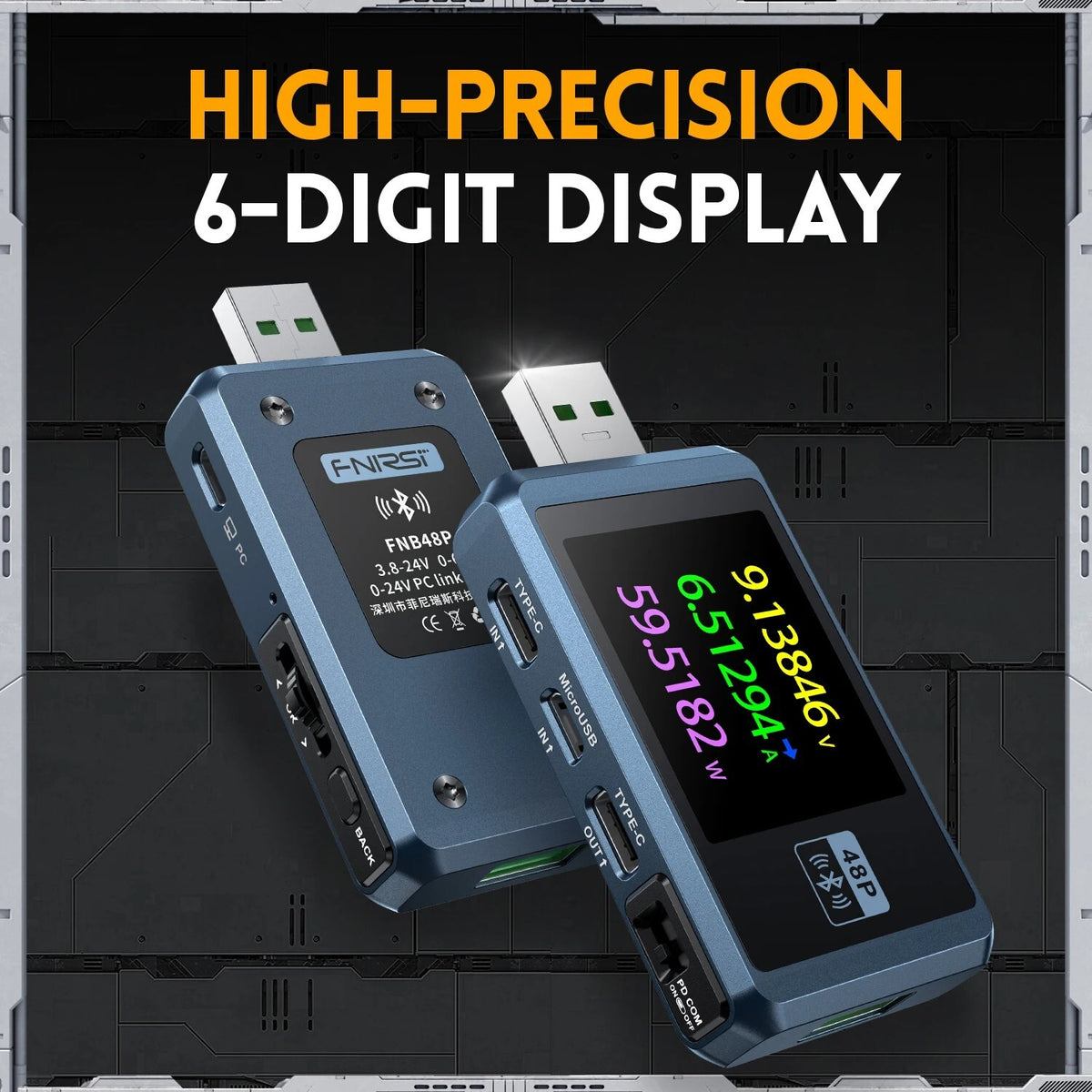 FNIRSI FNB48P USB Tester Voltmeter Ammeter Type C Fast Charge Detection Trigger