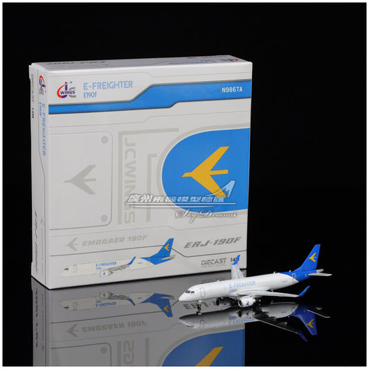 1:400 JC Wings Embraer ERJ-190F E-Freighter N986TA Diecast Aircraft Model