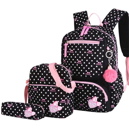 3Pcs Set School Bags Backpacks Kids Backpack Children Girls School bag