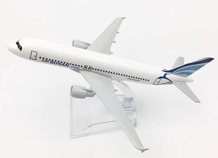 16CM AIR BUSAN AIRBUS A320 Passenger Aircraft Aeroplane Diecast Airplane Model