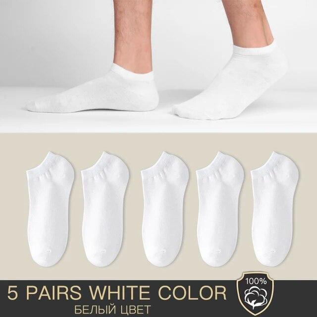 100% Thin Knit Breathable Cotton Boat Socks No Show Casual Fashion EU Size 39-44