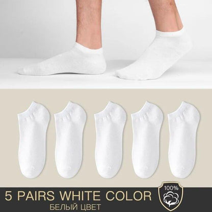 100% Thin Knit Breathable Cotton Boat Socks No Show Casual Fashion EU Size 39-44