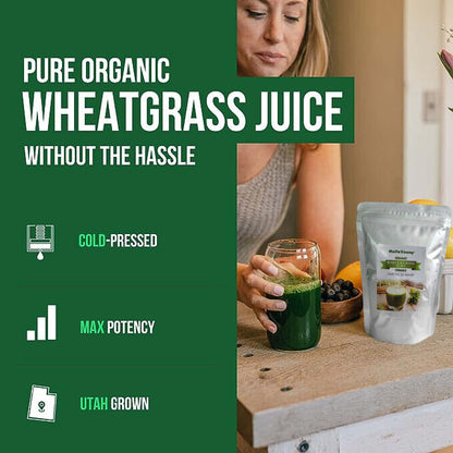 Green Tea Barley Grass Powdered Drink Rich in Immune Vitamin, Fibers, Minerals