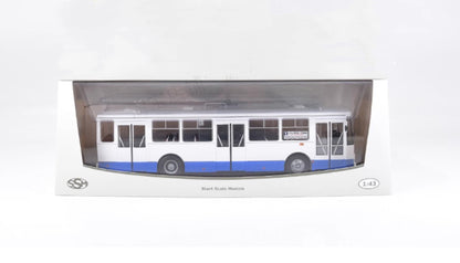 1:43 SSM Eastern Europe SKODA-14TR Large Trolleybus Passenger Car Diecast Model