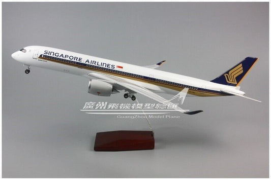 47CM 1:140 SINGAPORE AIRLINES AIRBUS A350 Airplane Landing Gear Resin Model