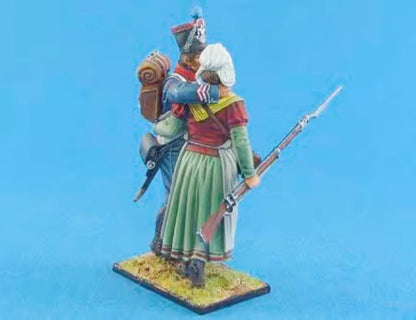 1/32 resin figure model Ancient European officers & women unassembled unpainted
