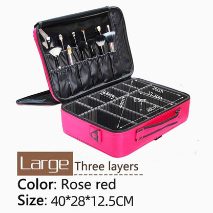 Women Cosmetic Bag Travel Makeup Professional Box Cosmetic Pouch Bags Waterproof