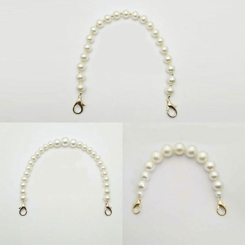 Replacement Bag Wrist Strap Imitation Pearl Wristlet Wallet Purse Clutch Handle⊰
