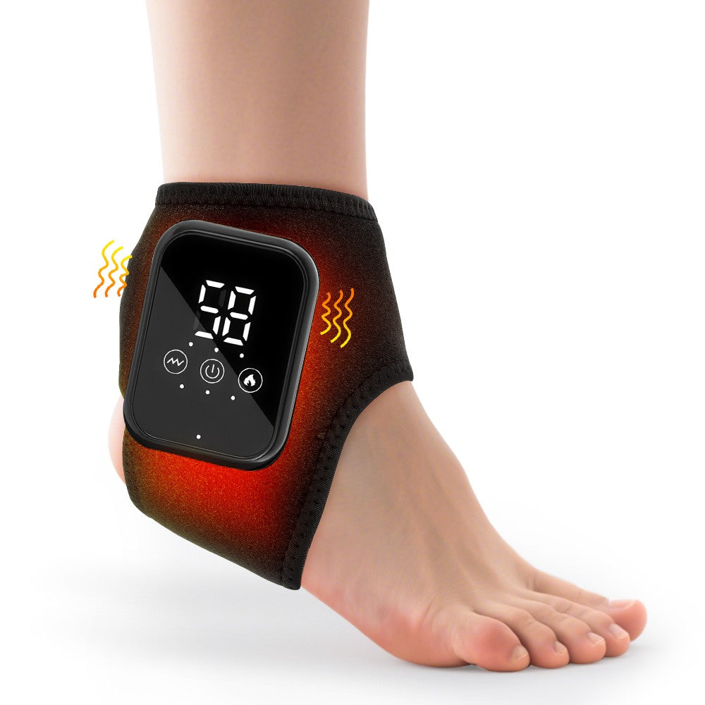 Electric Foot Ankle Massager Relieve Ankle Pain 3 Heat Levels, 3 Vibration Modes