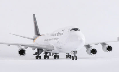 1:150 47CM UPS BOEING 747-400 Aeroplane Landing Gear Resin Aircraft Plane Model