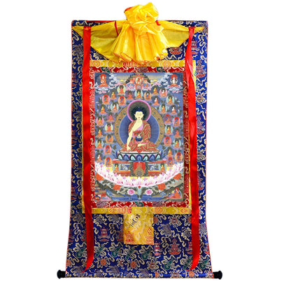 Giclee Printed Tibetan Thangka Art - 35 Confession Buddhas - 47.2"