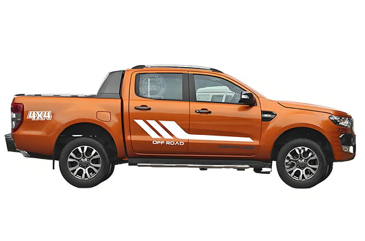 Graphic Racing Stripe Side Door Sticker For All Models 4x4 Off Road Decal Vinyl