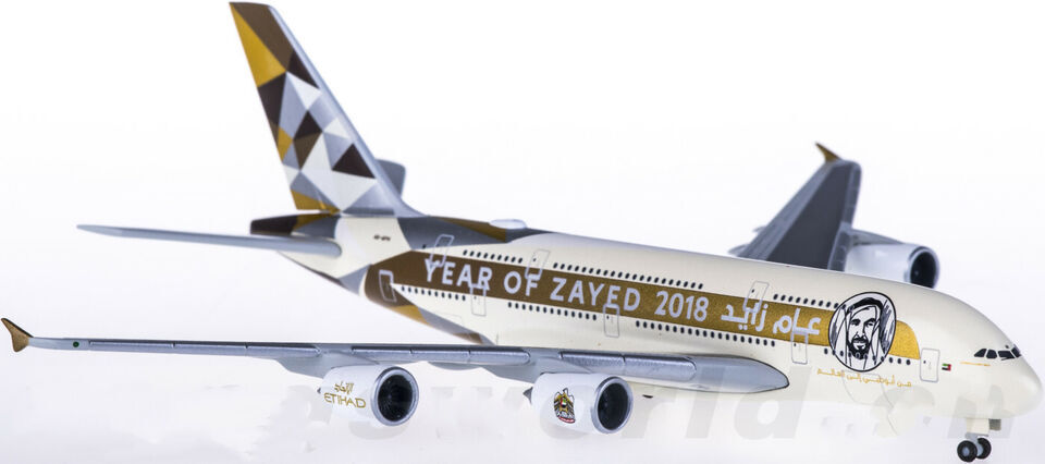 1:500 Herpa ETIHAD AIRBUS A380 Passenger Aircraft Diecast Airplane Plane Model