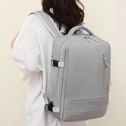 Women Travel Backpack Daypack Girls USB Laptop Schoolbag Luggage Shoes Bag