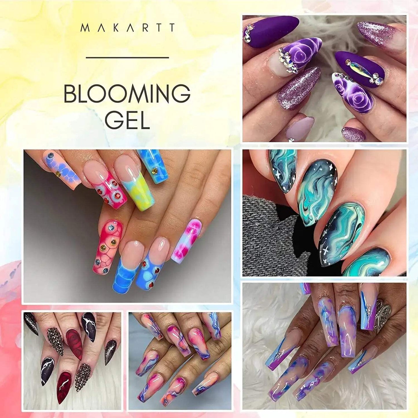 Clear Blooming Gel by Makartt – 15ml Nail Art Effect