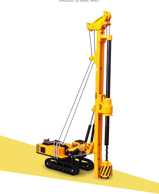 1:64 KDW Rotary Drilling Rig Construction Machine Equipment Diecast Model