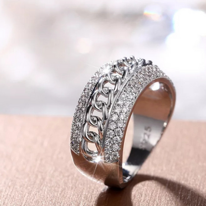 Anillo De Acero Inoxidable Para Mujer De Moda Casual Sortija Gift Jewelry Ring