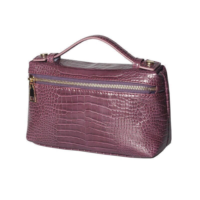 Pattern PU Leather Clutch Bag Women Trendy Make Up Handbag Purse Bag