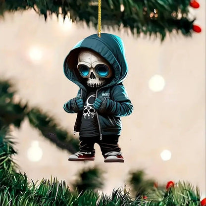 Halloween skull car pendant interior rearview mirror decoration