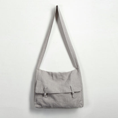 Chinese Buddhist Cotton Linen Crossbody Bags Zen Monk Meditation Shoulder Bag