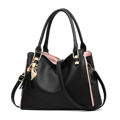 Women's Ladies Vintage PU Leather Handbag Crossbody Tote Messenger Shoulder Bag