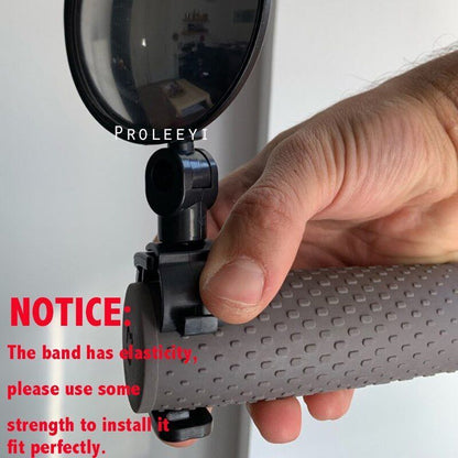 Electric Scooter Rearview Mirror Bike Back Cycle Strap Reflex Rearview Black 36V