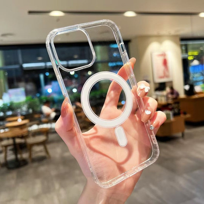 For iPhone 17 Pro Max Case Transparent TPU PC Shockproof Clear Mobile Phone Case