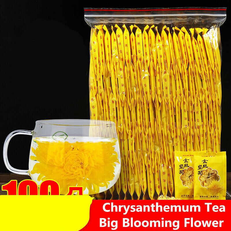Organic Yellow Chrysanthemum Tea Big Blooming Flower Dry Herbal Health Herbs Tea