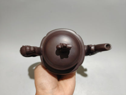 Chinese Yixing Zisha Clay Handmade Exquisite Dragon&Phoenix Teapot 31139