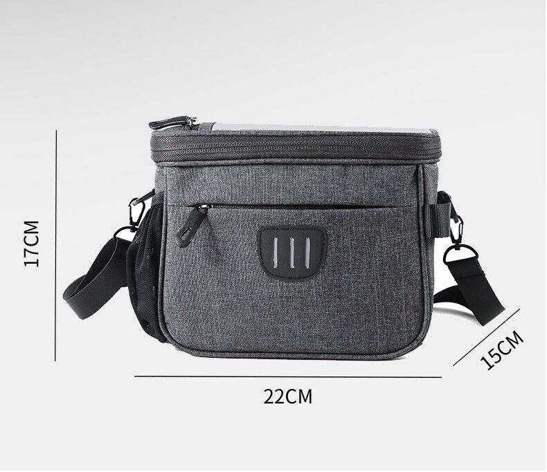 Bike Handlebar Bag Bicycle Front Frame Top Tube Bag Large Capacity Phone Touch