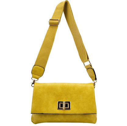 Celela Women Fashion Classic Clutch Wide Strap Crossbody Handbag Purse Bags