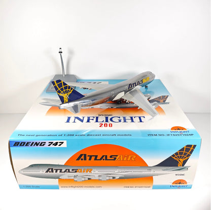 1:200 InFlight Atlas Air B747 N516MC Passenger Airplane Diecast Plane Model