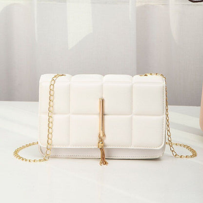 Synthetic Leather Shoulder Bag Chain Rhomboid Crossbody Purse Handbags Phone Bag