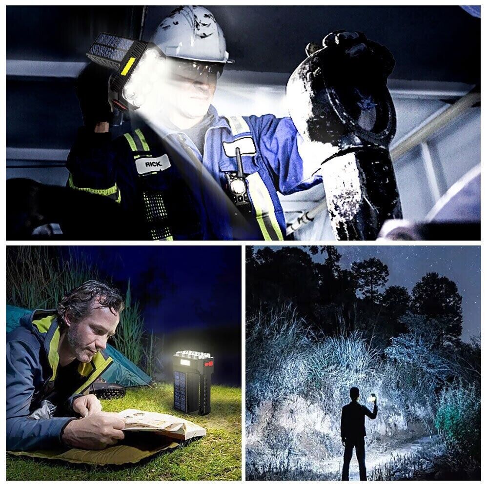 Super Bright LED Searchlight Portable Rechargeable Spotlight Handheld Flashlight