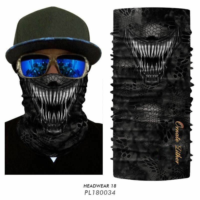 Bandana Mask Neck Gaiter Plaid Hunting Camping Scarf Quick Drying Winter Bicycle