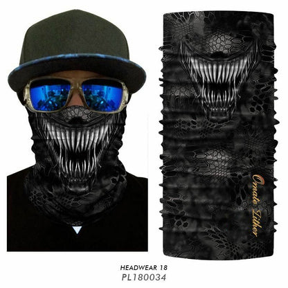 Bandana Mask Neck Gaiter Plaid Hunting Camping Scarf Quick Drying Winter Bicycle