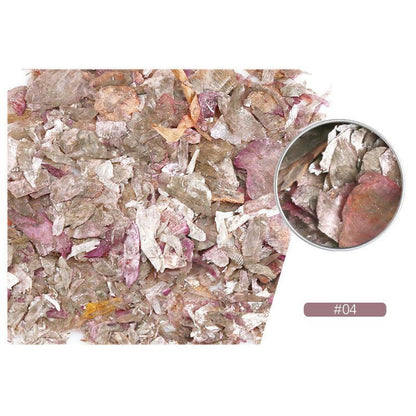 Nail Art Decoration Irregular Mica Sequins Marble Shell Flakes Glitter Slice DIY