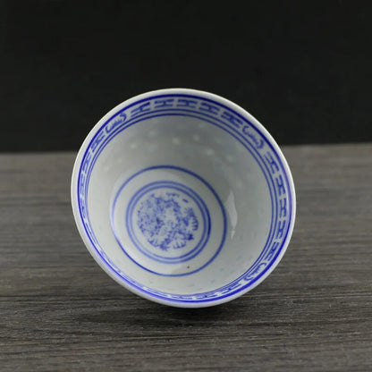 Jingdezhen Classic Blue White Exquisite Tea Bowls Underglaze Color Nostalgic