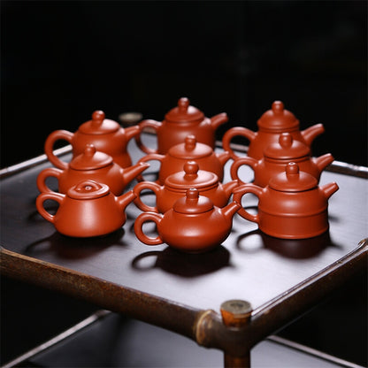 Mini Tea Pot Yixing Zisha Dahongpao Clay Tea Pet Home Decoration On Tea Tray Pot