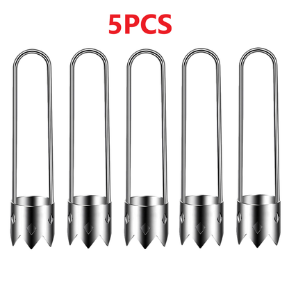 5PCS Stainless Steel Core Remover Pear & Apple Corer Vegetable Seed Extractor