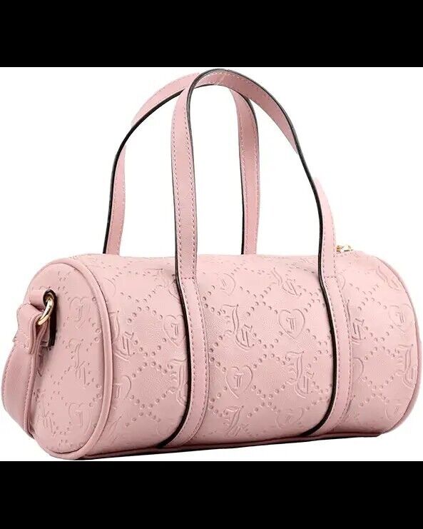 Juicy Couture Pink Clay Best Sellers Mini Barrel Bag Purse Crossbody NEW