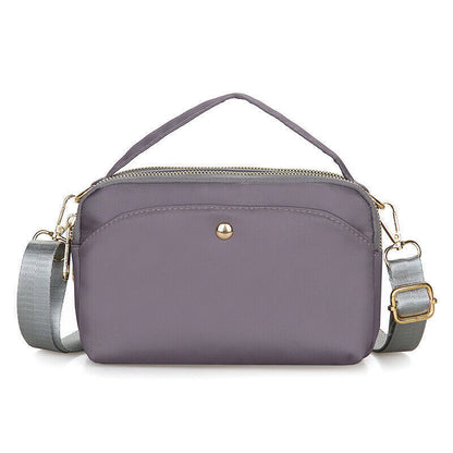 Large Capacity Waterproof Zipper Handbags Crossbody Bags Nylon Shoulder Bag
