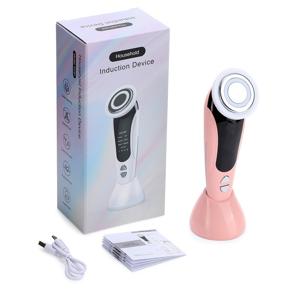 7in1 multifunctional facial massager, hot compress skincare device,facial skin