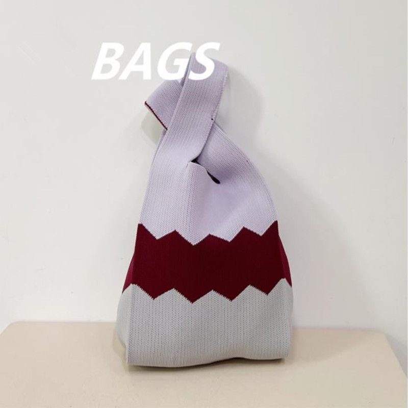 Plaid Twill Shoulder Wrist Underarm Bag Wool Large Retro Tote Handbag Purse 1 PC