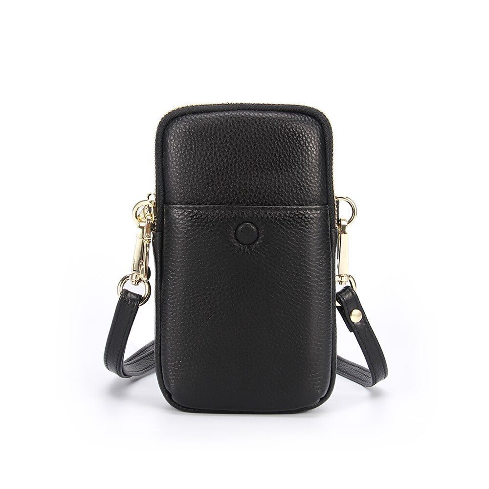 Genuine Leather Small Shoulder Crossbody Bag Adjustable Strap Messenger Bags 1PC