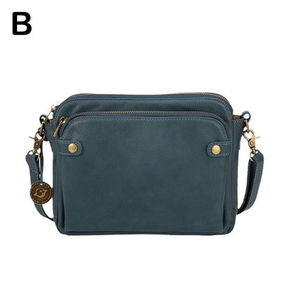 3-Layer Leather Crossbody Shoulder Clutch Bag High Quality Purse Luxury Handbag