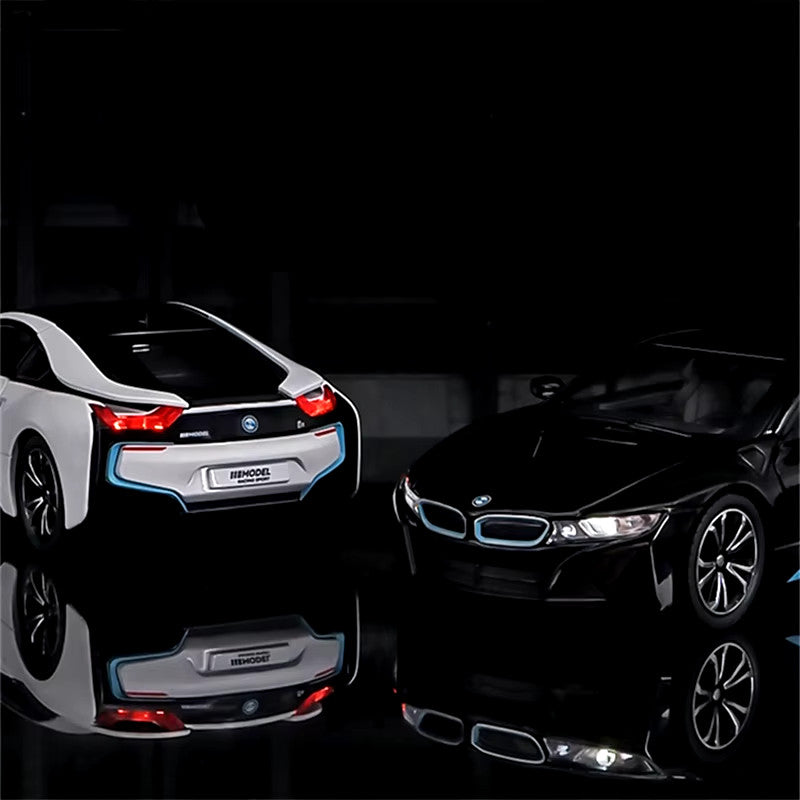 1:32 I8 New Energy Car Alloy Sports Car Model Diecast Simulation Metal Racing Ve
