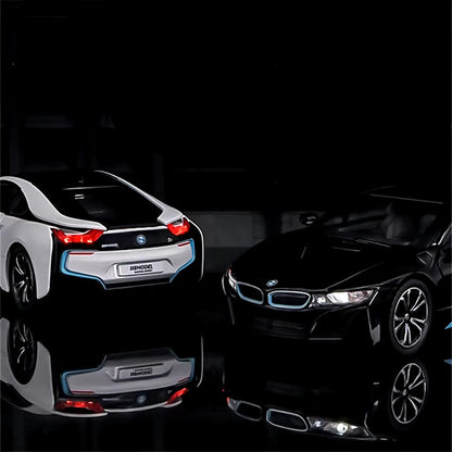 1:32 I8 New Energy Car Alloy Sports Car Model Diecast Simulation Metal Racing Ve